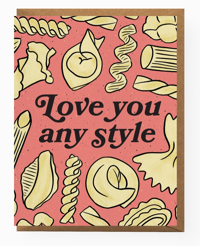 Boss Dotty Paper Co Pasta Love Card