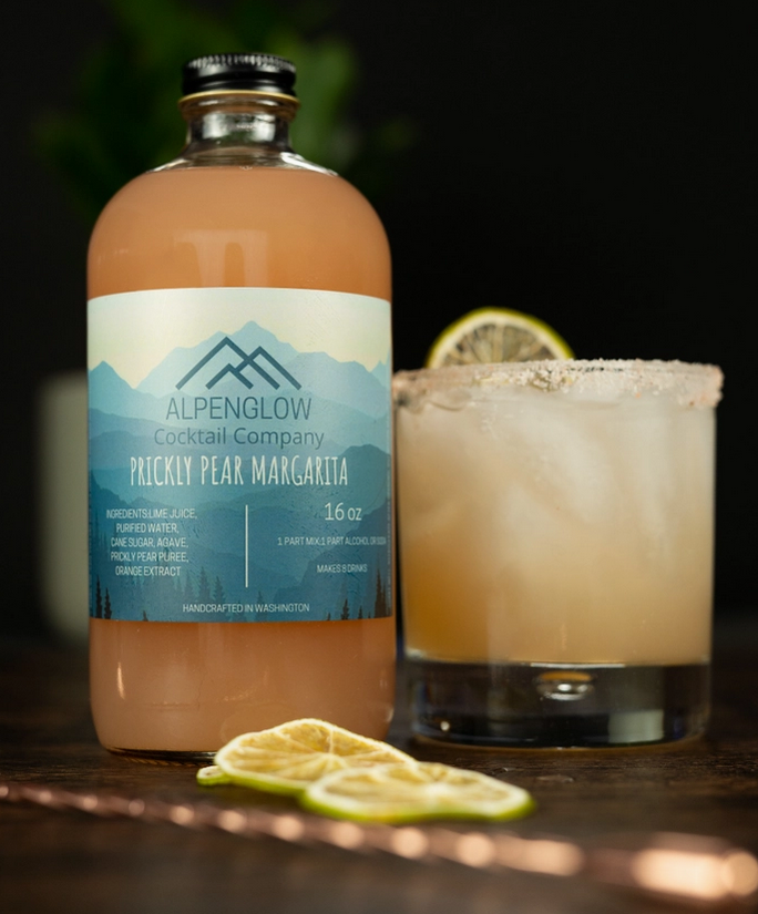 Alpenglow Cocktail Company Prickly Pear Margarita