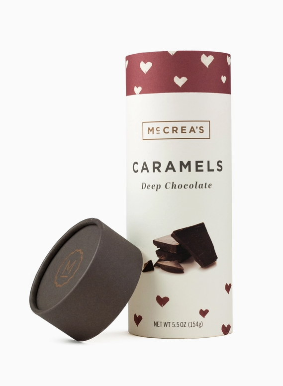 McCrea's Candies Caramels Tall Tube - Deep Chocolate