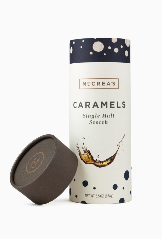 McCrea's Candies Caramels Tall Tube - Single Malt Scotch