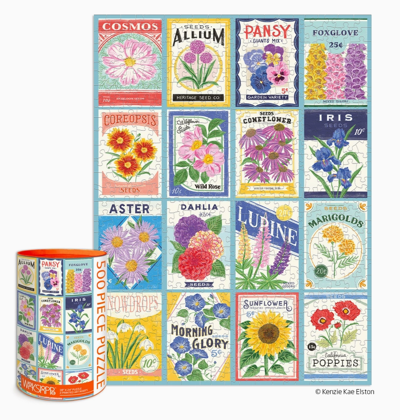 Werkshoppe Seed Packets 500 Piece Puzzle