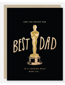 2021 Co. Oscar for best dad in a leading role father's day card