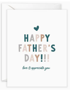 Isabella MG & Co. Love & Appreciate You Dad -Father's Day Card