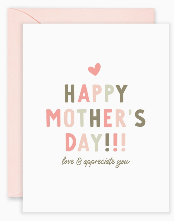 Isabella MG & Co. Love & Appreciate You Mom - Mother's Day Card
