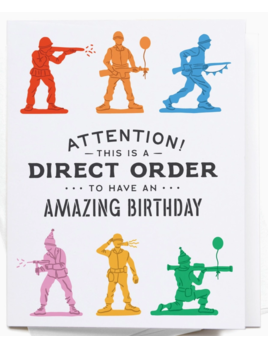 onderkast studio Direct Order Army Men Birthday Greeting Card