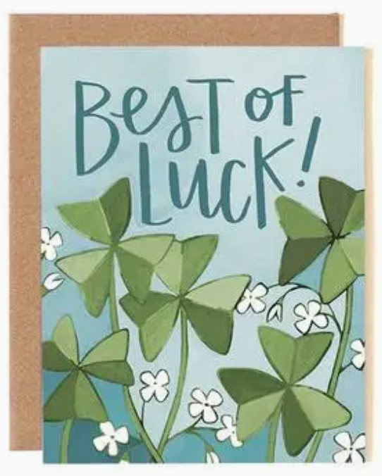 1canoe2 Best Of Luck Clover Greeting Card