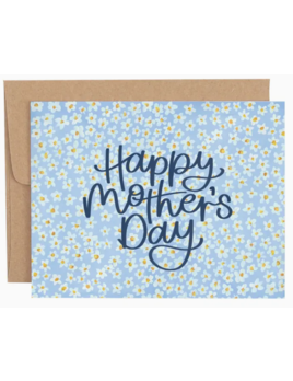 1canoe2 Blue Daisy Mother's Day Greeting Card