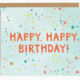 1canoe2 Rainbow Speckle Birthday Greeting Card