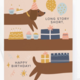 onderkast studio Long Story Short Dog Birthday Greeting Card