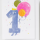 Yellow Owl Workshop Birthday 1 Risograph Card