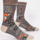 Blue Q Here Comes Cool Dad Crew Socks