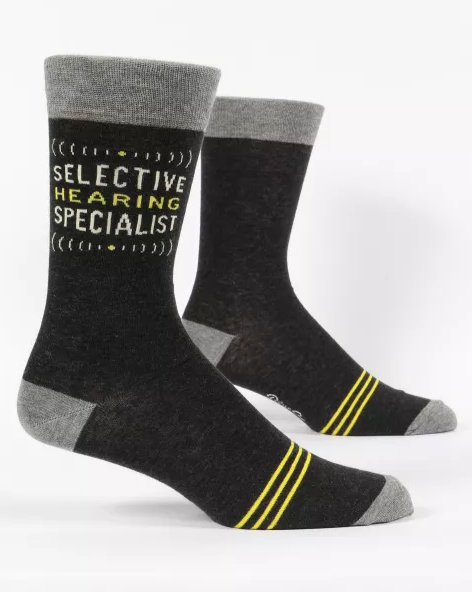 Blue Q Selective Hearing Specialist Sock