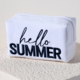 Shiraleah Sol Hello Summer Zip Pouch- White