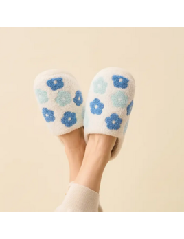 The Darling Effect Slippers-Flower Blue M/L