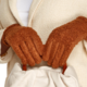 Two's Company Plush Sherpa Glove - Brown