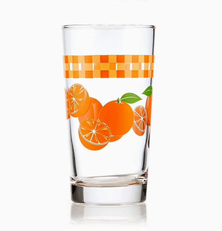 Libbey Vintage Juice Glasses, 11-ounce - Orange