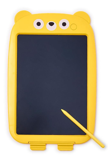 Two's Company Bear Sketch Board with Stylus Pen - Yellow