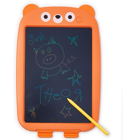 Two's Company Bear Sketch Board with Stylus Pen - Orange