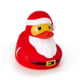 Two's Company Christmas Light Up Rubber Duckie - Santa