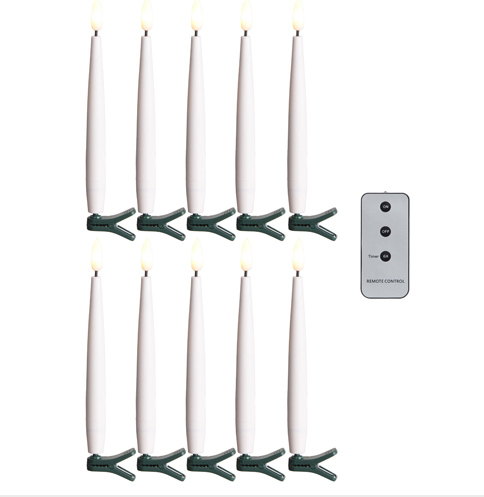RAZ Imports 6" Clip-On Lighted Candles with Remote