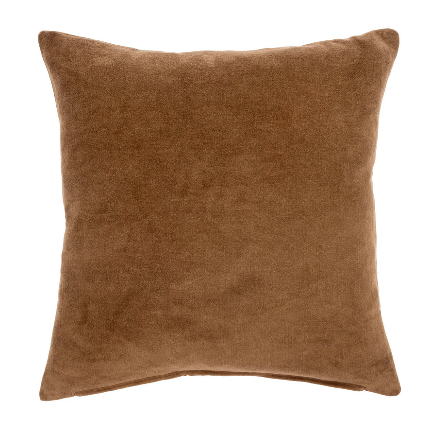 Indaba Vera Velvet Pillow, Sienna