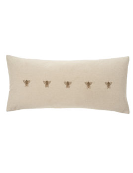 Indaba Embroidered Bee Pillow