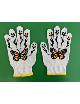 My Little Belleville Monarch Gardening Gloves | Butterfly Gardening Gloves