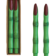 Creative Co-op Unscented Witch Finger Shaped Taper Candles in Box, Green & Red