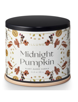 Illume Midnight Pumpkin Vanity Tin Candle