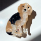 Solar Eclipse Hand-Painted Beagle Dog Breed Claw Hair Clip