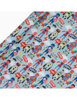 Glick Superheroes Wrapping Paper