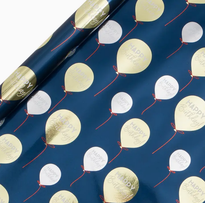 Glick Blue/Gold Wrapping Paper