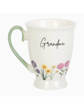 Grandma Wildflower Pedestal Mug