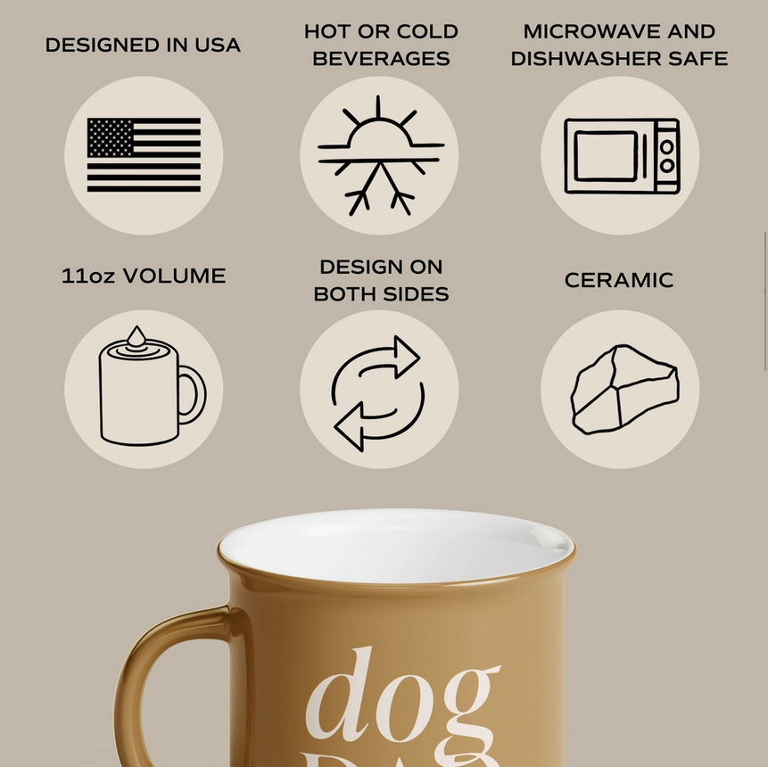 Sweet Water Decor Dog Dad 11 oz Campfire Coffee Mug