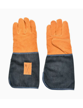 Denim Long Garden Gloves