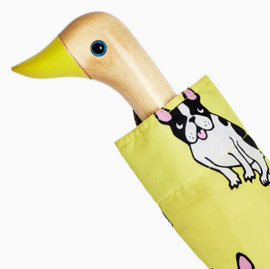 Original Duckhead French Bulldog Yellow Umbrella