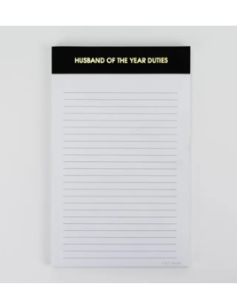 Chez Gagne Husband Of The Year Duties Notepad