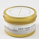 Scripted Fragrance New York Soy Candle - Large Gold Tin