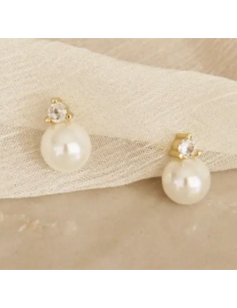 Pearl Cz Studs