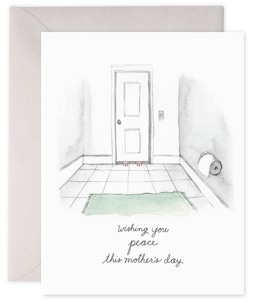 E. Frances Paper Bathroom Peace Card | Mother's Day Greeting Card
