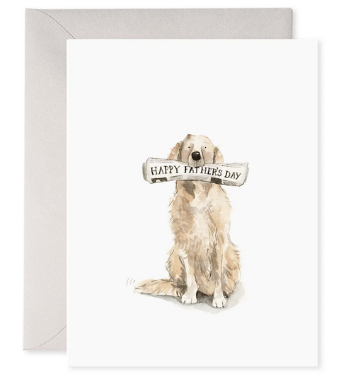 E. Frances Paper Doggy Dad | Golden Retriever Father's Day Greeting Card