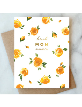 Abigail Jayne Design Best Mom Ever Roses Greeting Card