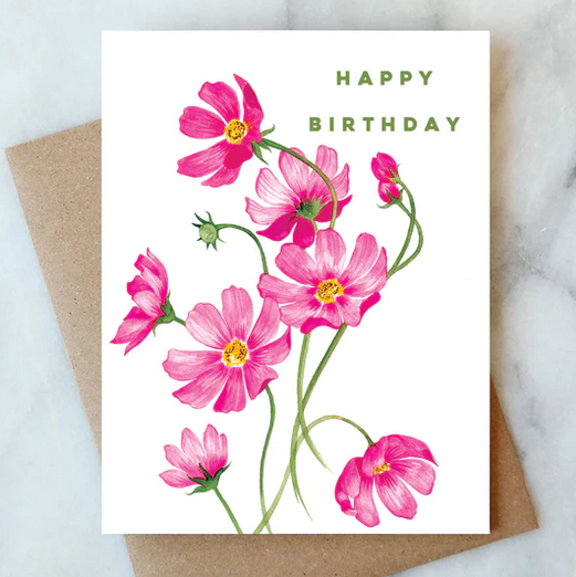 Abigail Jayne Design Cosmos Birthday Greeting Card