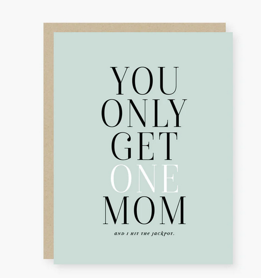 2021 Co. You Only Get One Mom Mother's Day Card