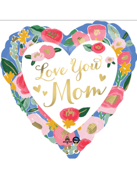 Balloons Everywhere 28" Love You Mom Prints Balloons