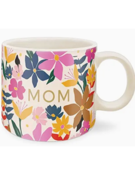 Ceramic Mug Modern Mom Floral Quote