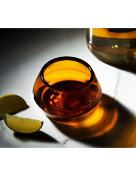 True Tequila Copita Glass in Amber