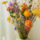 Spring Bouquet Dried Flowers - Field Bouquet - Orange  -Medium