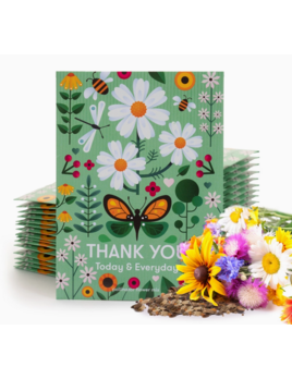 Bentley Seed Co. Thank You Today Everyday - Pollinator Flower Mix Seed Packet