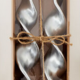 One Hundred 80 Degrees Ribbon Candle, Boxed - Silver